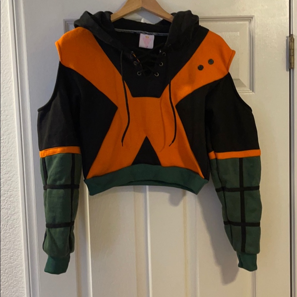 Bakugo Crop Top Hoodie